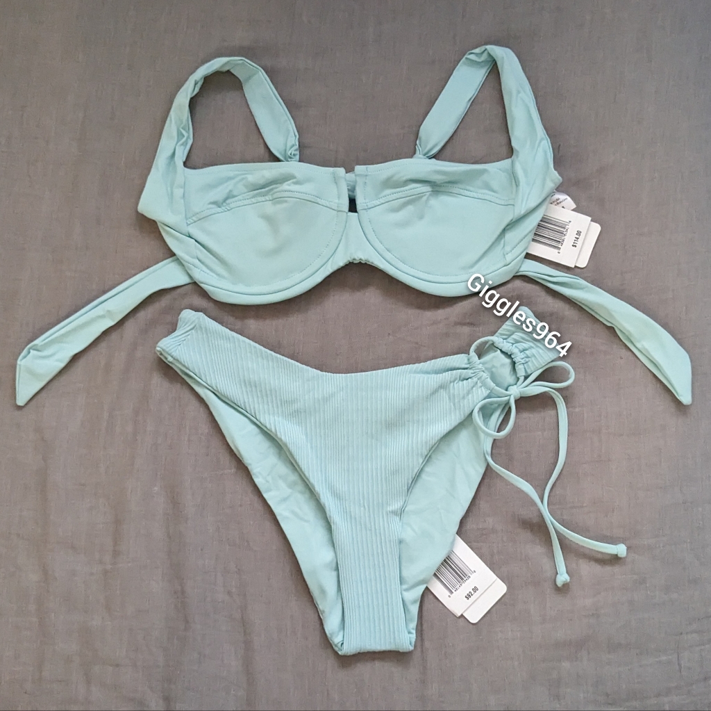 L*Space Camellia Amal Bikini Set Pool Blue
